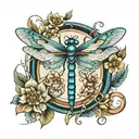 dragonfly tattoo design idea