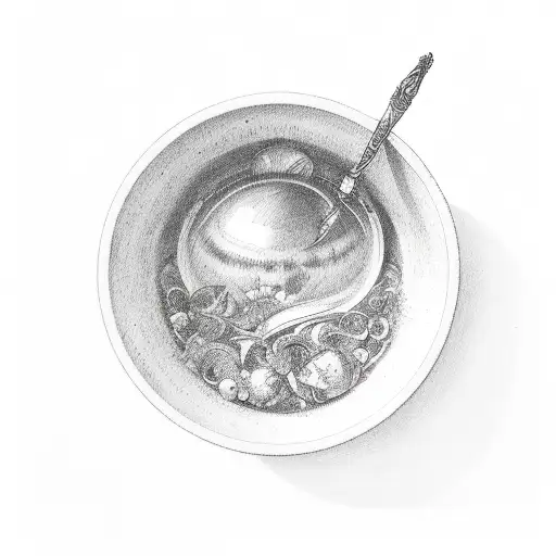 Bowl Of Hygeia tattoo design idea