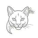 simba name cat tattoo design idea