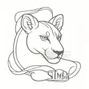 Sonam simba name tattoo tattoo design idea