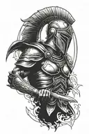 spartan warrior tattoo design idea