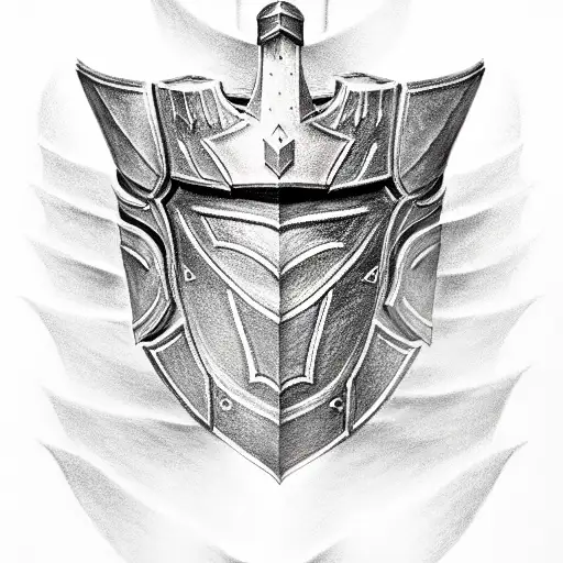 Paladin knight tattoo design idea