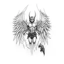 Lucifer Fallen Angel Hand Tattoo tattoo design idea