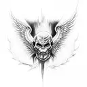 Lucifer Fallen Angel Hand Tattoo tattoo design idea