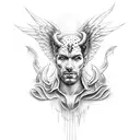 Lucifer Fallen Angel Hand Tattoo tattoo design idea