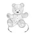 a brown teddy bear tattoo design idea