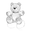 a brown teddy bear tattoo design idea