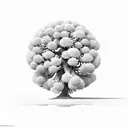 cypress seed tree tattoo design idea