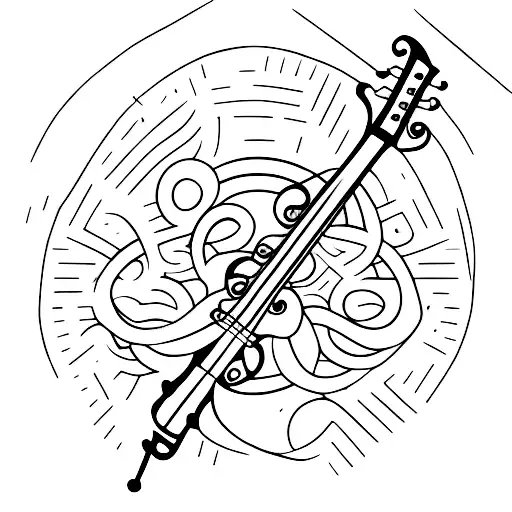 the hofner beatle's bass tattoo design idea