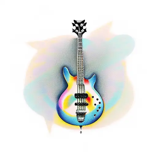 paul mccartney's bass hofner tattoo design idea