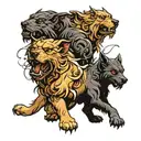 cerberus first in never tattoo design idea