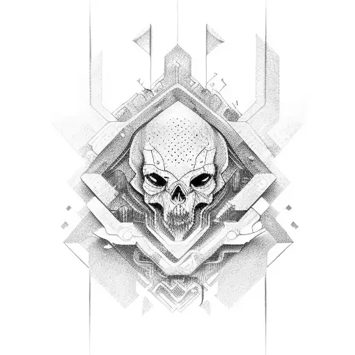 Existencial crisis tattoo design idea