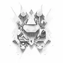 Existencial crisis tattoo design idea