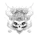 Existencial crisis tattoo design idea