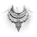pearl necklace  tattoo design idea