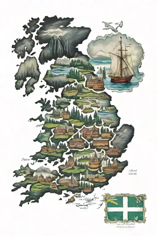 37% England and northwest Europe 25% Ireland 20% Scotland 11% Germanic Europe  7% Sweden and Denmark  . tattoo design idea