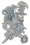 San Diego Padres, Denver Broncos Logo tattoo design idea