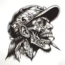 a cool tattoo for dentist. Using scalpel and tooth  tattoo design idea