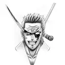 roronoa zoro tattoo design idea