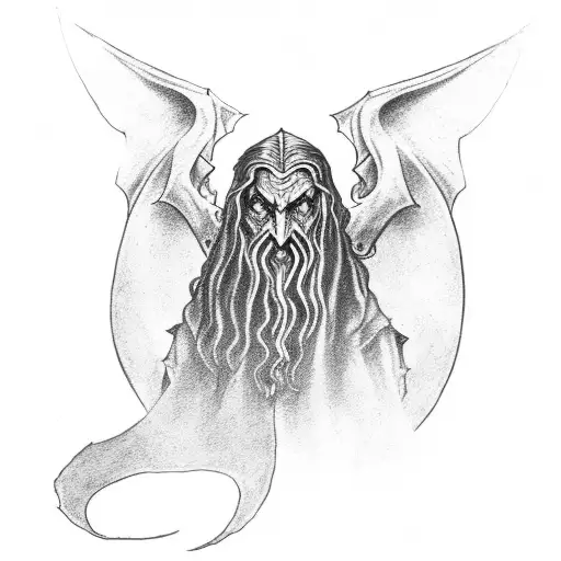 lord of the rings arm tattoo with nazgul tattoo design idea