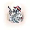 Tobacco Pipe tattoo design idea