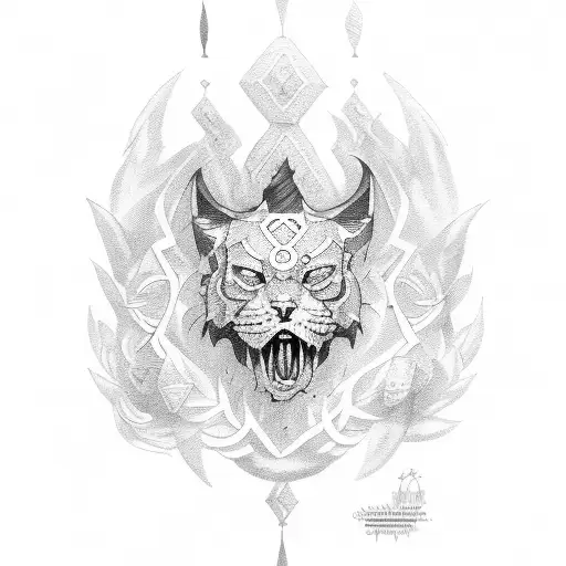 Croix basque avec une ancre  tattoo design idea