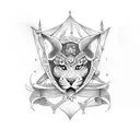 Croix basque avec une ancre  tattoo design idea