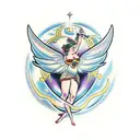 Goddess Tyche tattoo design idea