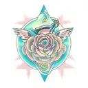 Goddess Tyche tattoo design idea