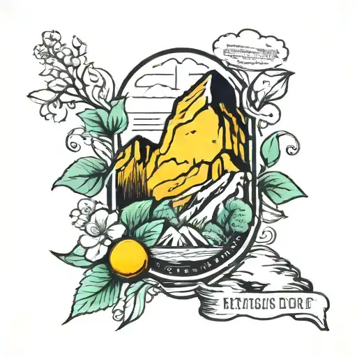 faith the size of a mustard seed could move a mountain tattoo design idea