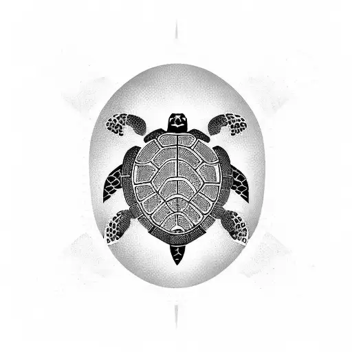 Turtle tattoo design idea