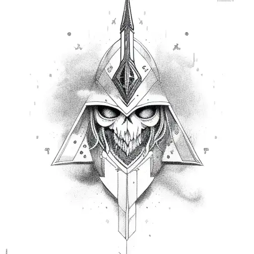 Dagger with X'XX'MMXXIII tattoo design idea