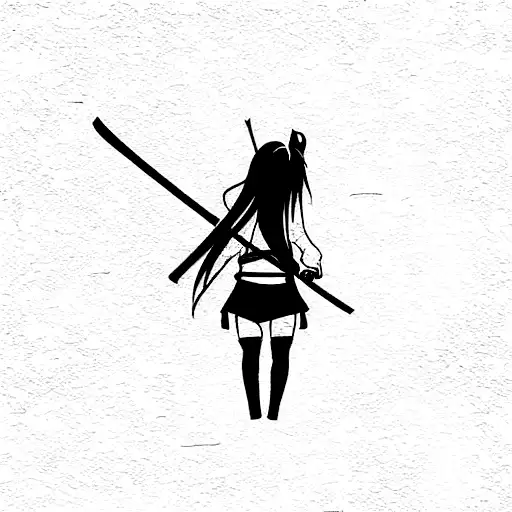 katana japonesa anime  tattoo design idea