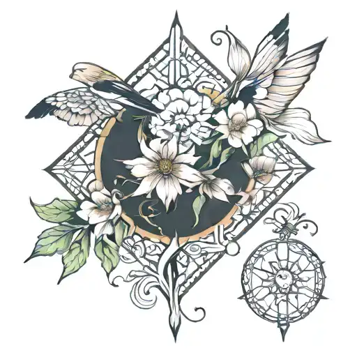 impermanence inspired tattoo design idea
