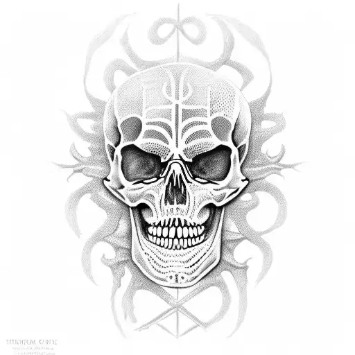  skeleton renaissance  tattoo design idea