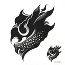 three claw marks tattoo design idea