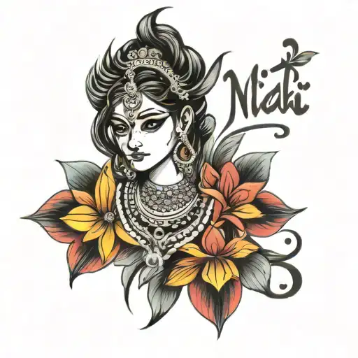 NIDHI NAME TATTOO tattoo design idea