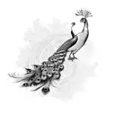 Peacock tattoo design idea
