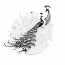 Peacock tattoo design idea