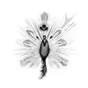 Peacock tattoo design idea