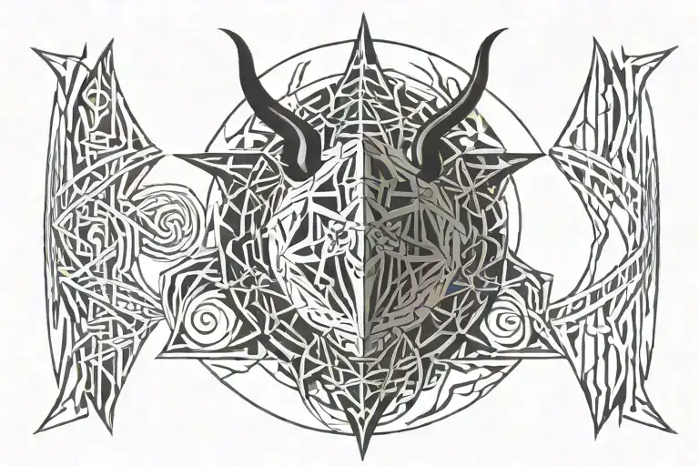 SHADOW BORN, SATANS OWN tattoo design idea