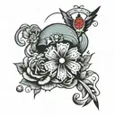 nurse wife mom tattoo design idea