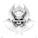 angels vs demons tattoo design idea