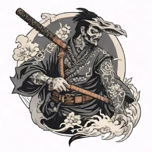 Ghost of Tsushima tattoo design idea