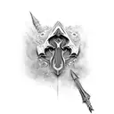 armour, cover up, arm, grey, colour, filigree, renaissance, assassins creed tattoo design idea