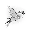 Swallow Bird tattoo design idea