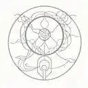 Art that encapsulates a visual for "Know thyself" which captures in knowing who you are, you soul and your potential tattoo design idea