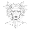 Art that encapsulates a visual for "Know thyself" which captures in knowing who you are, you soul and your potential tattoo design idea