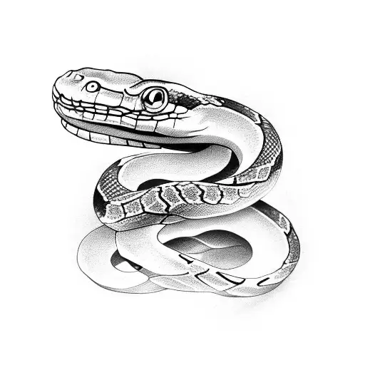 snake and dagger tattoo design idea