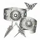 morse code bracelet style tattoo tattoo design idea